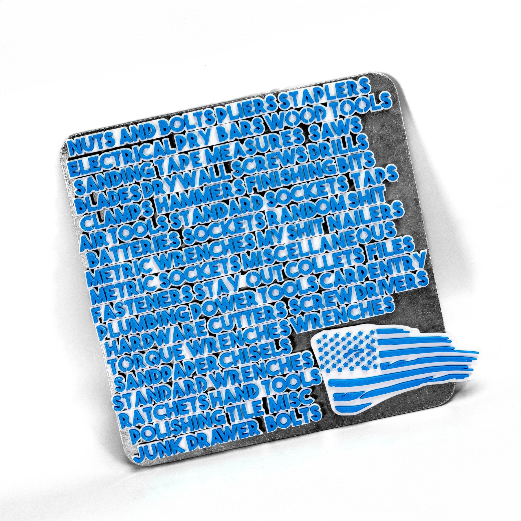 Bold Mini Toolbox Label Set - 42pcs - Multiple Color Choices