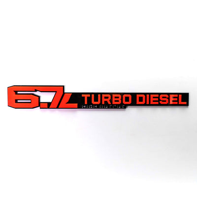 6.7L Turbo Diesel Badge Pair