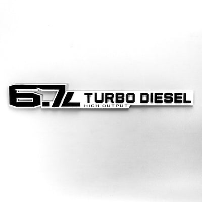 6.7L Turbo Diesel Badge Pair