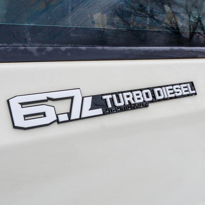 6.7L Turbo Diesel Badge Pair
