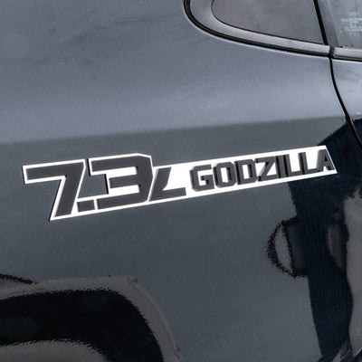 7.3L Godzilla Badge Pair