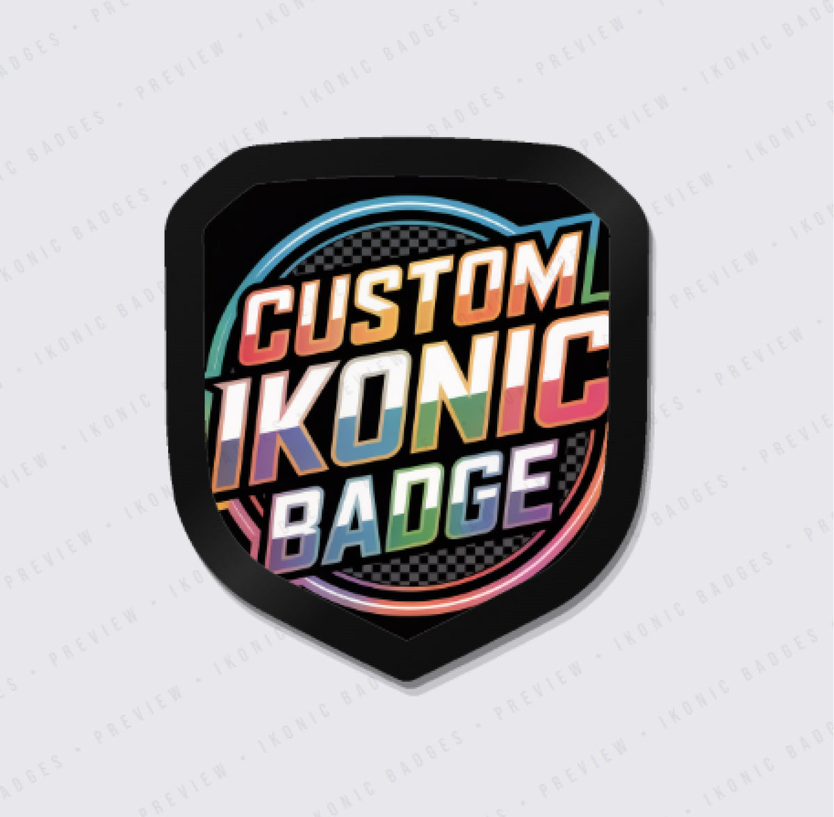 Fully Custom Shield Badge - AI Generated - Fits 2013-2018 Dodge® Ram® Grille -1500, 2500, 3500