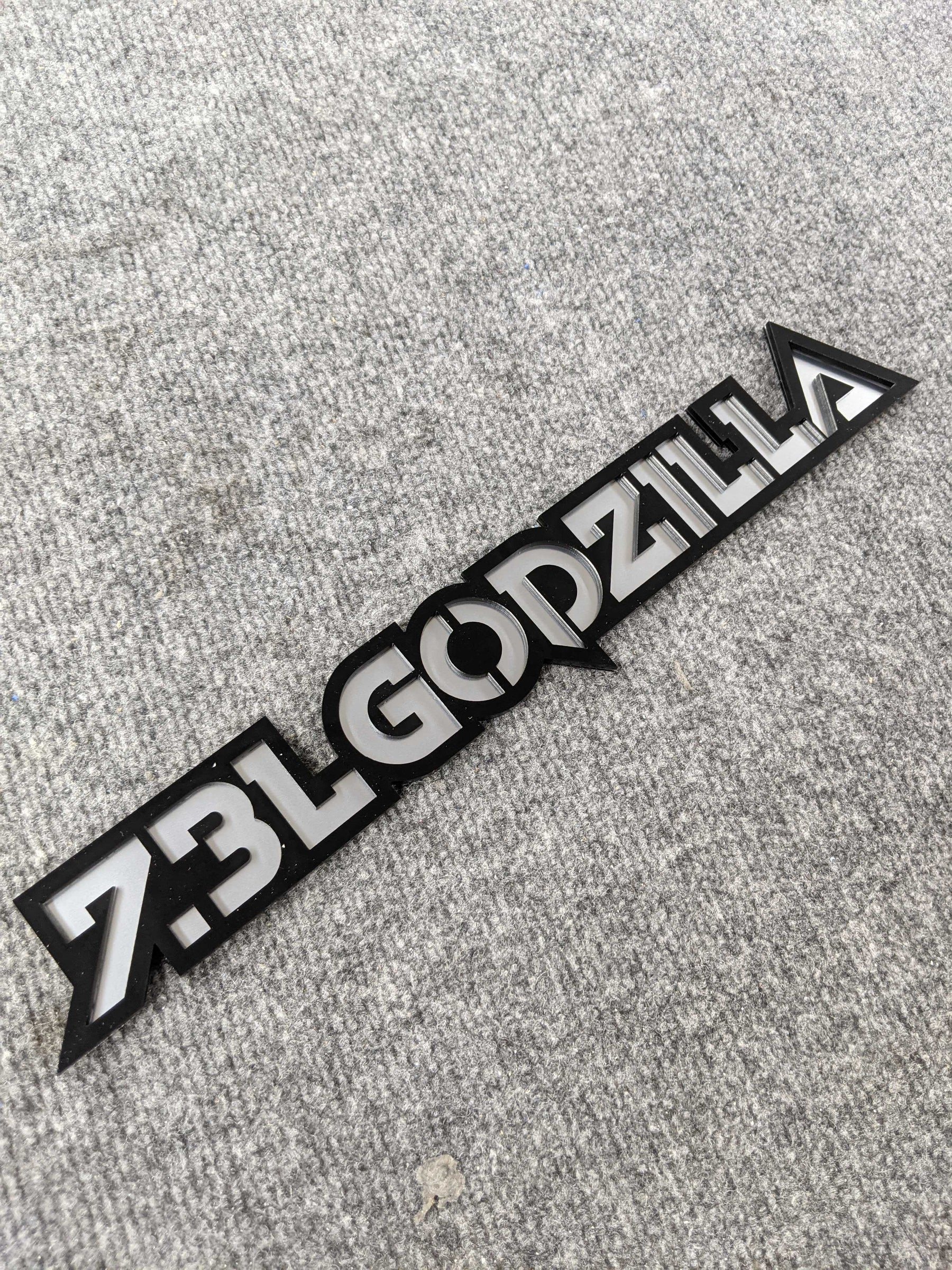Insignias Godzilla de 7,3 l: ajuste universal, individuales