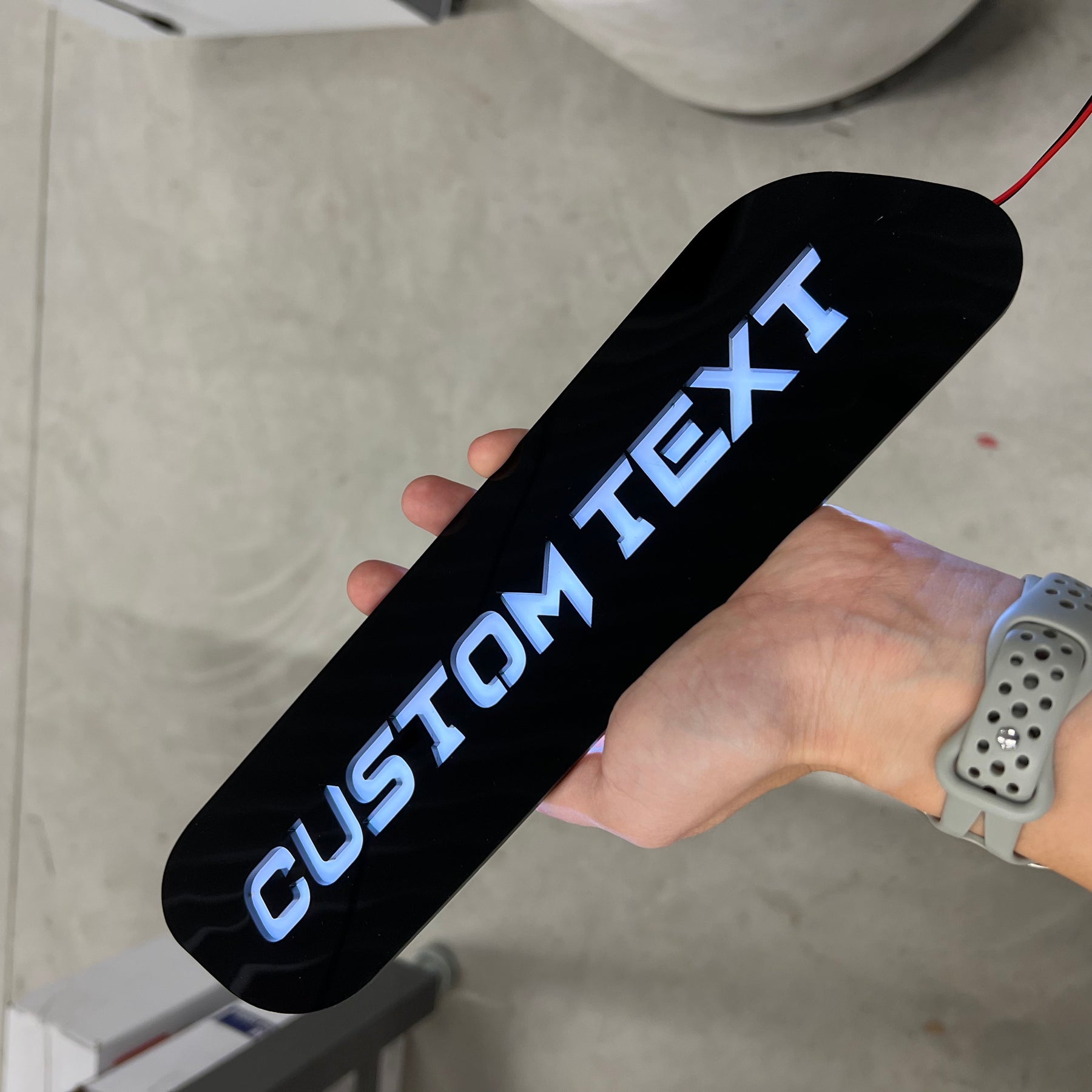 Custom Text LED Hood Badges - Fits 2019-2025 Ram 2500®/3500® - Multiple Colors Available