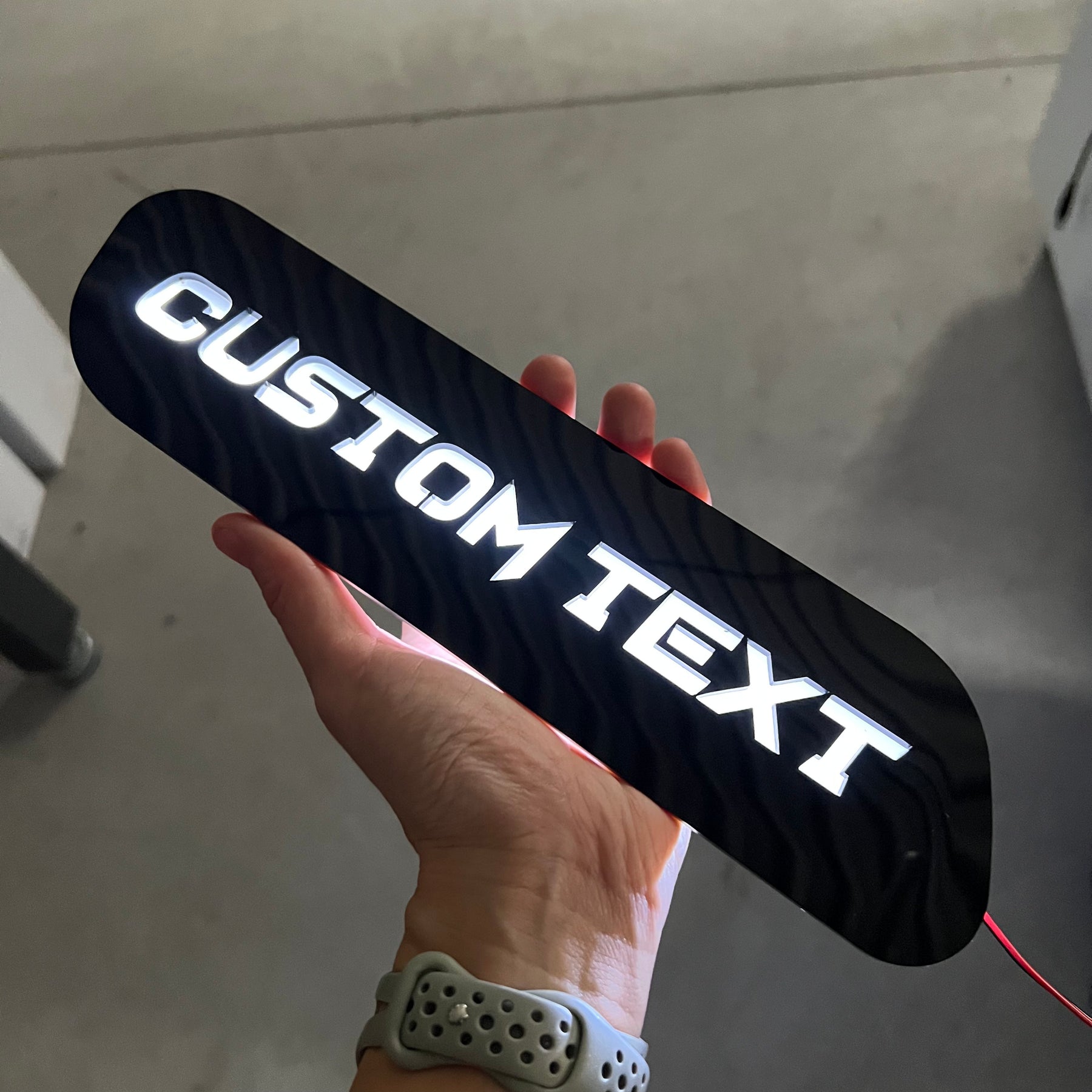Custom Text LED Hood Badges - Fits 2019-2025 Ram 2500®/3500® - Multiple Colors Available