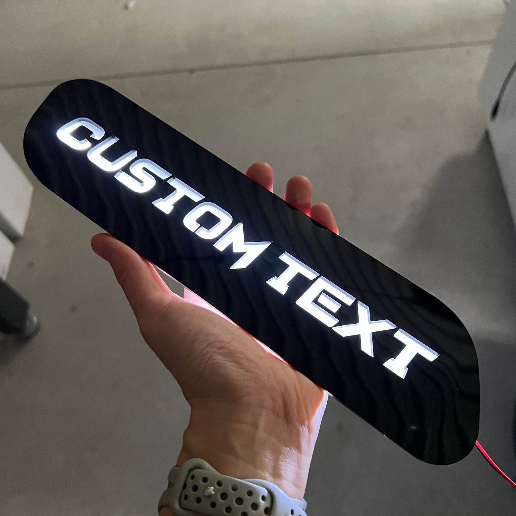 Custom Text LED Hood Badges - Fits 2019-2025 Ram 2500®/3500® - Multiple Colors Available