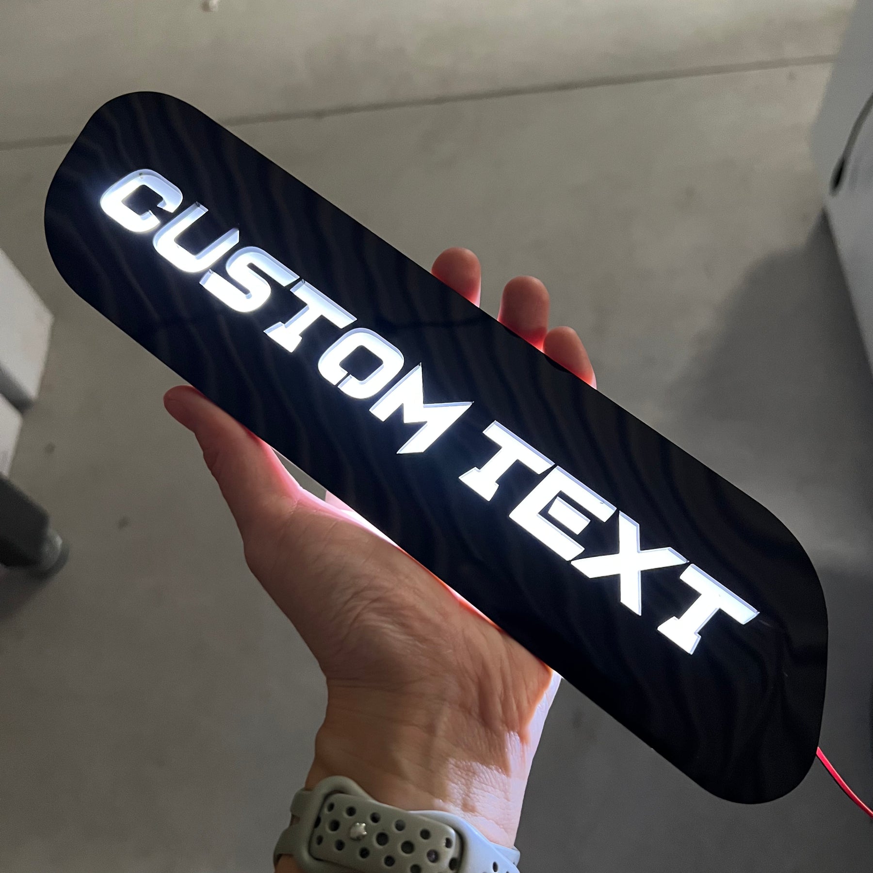 Custom Text LED Hood Badges - Fits 2019-2025 Ram 2500®/3500® - Multiple Colors Available