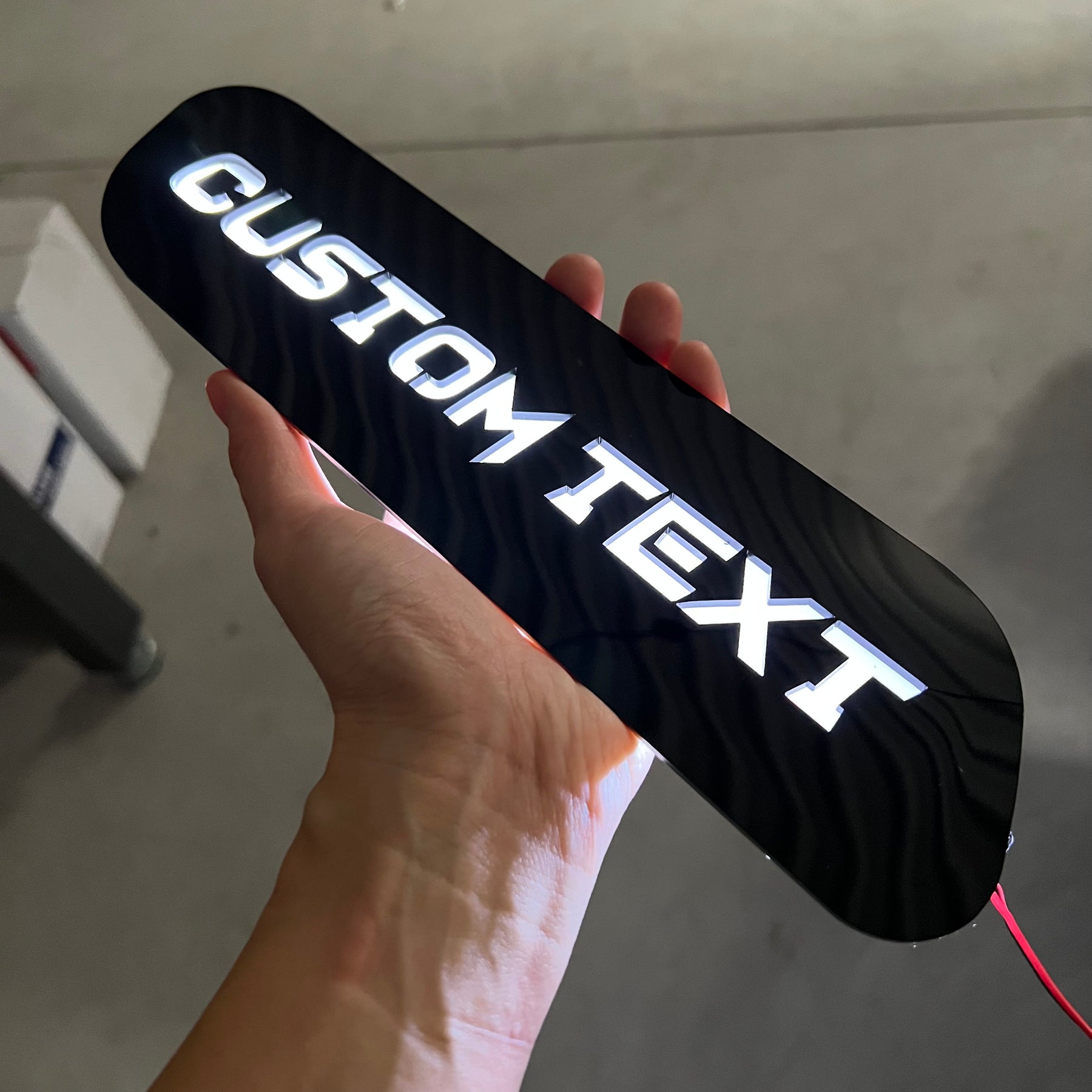Custom Text LED Hood Badges - Fits 2019-2025 Ram 2500®/3500® - Multiple Colors Available