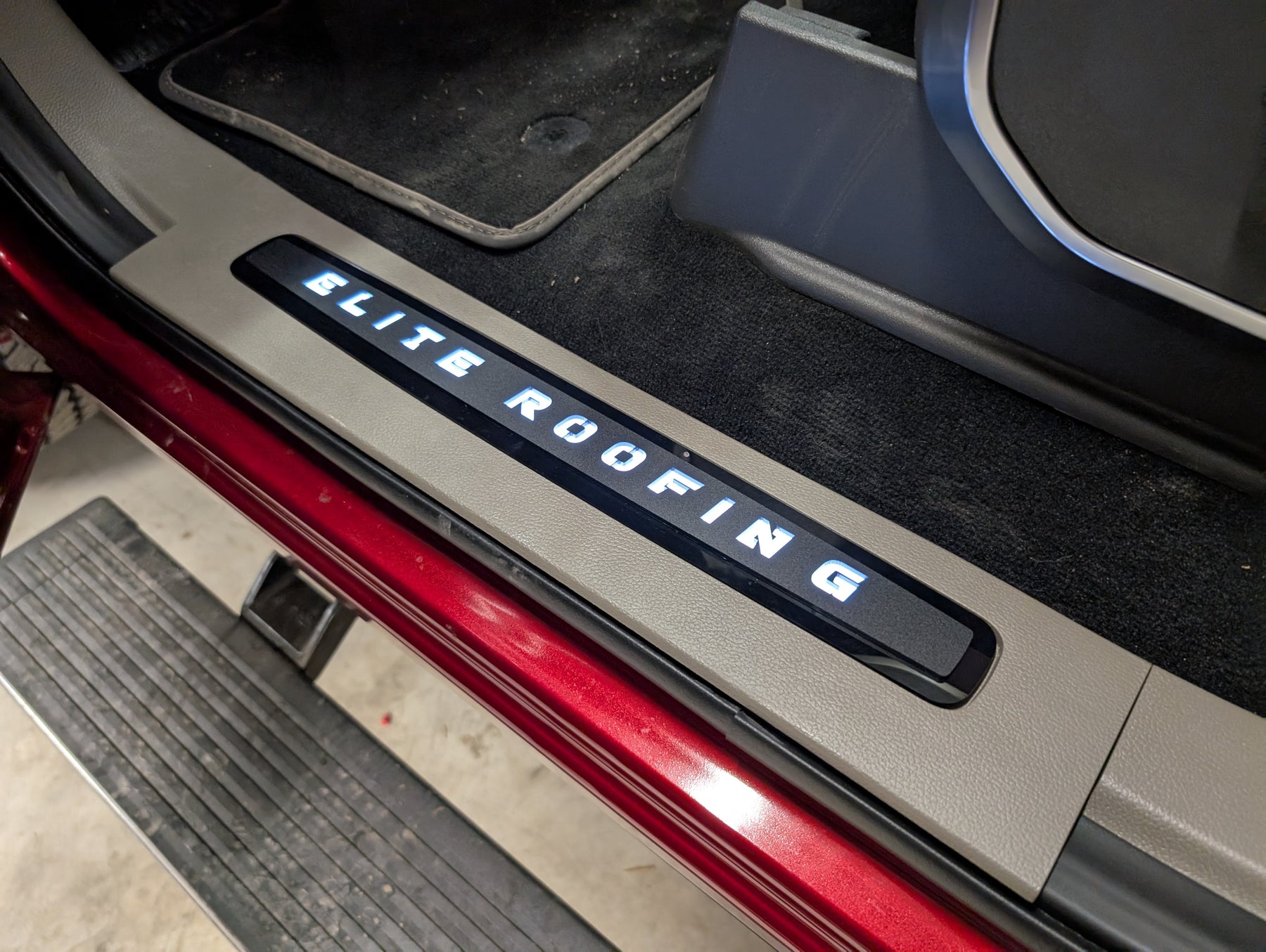 LED Illuminated Door Sill Inserts - Custom Text - Fits 2017 and 2025 Super Duty®