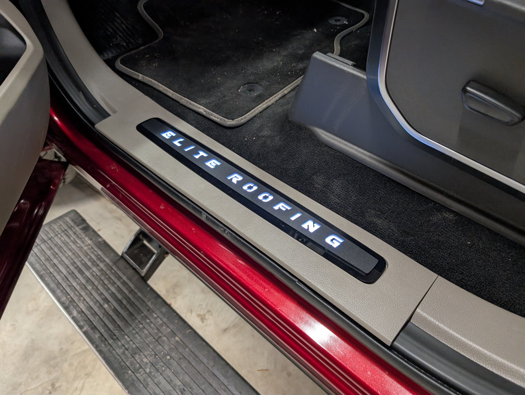 LED Illuminated Door Sill Inserts - Custom Text - Fits 2017 and 2025 Super Duty®