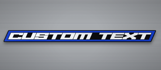 Custom Text Badge - Fast Font