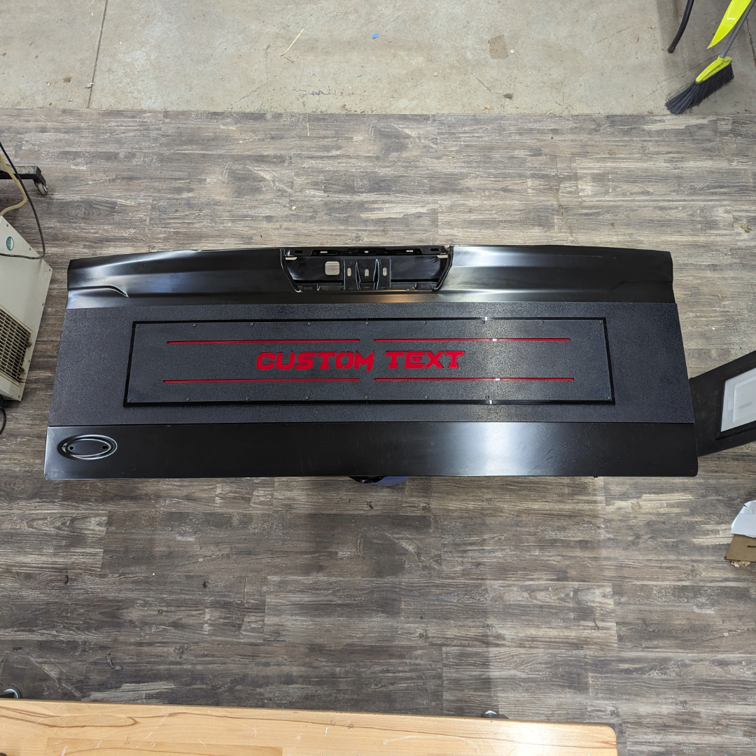 Custom Text LED Tailgate Applique - Fits 2023+ Ford® F250®, F350®, F450®