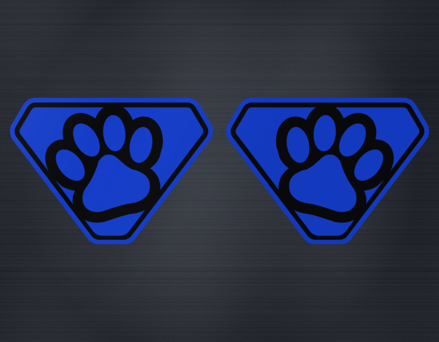 Fender Badge Pair - Dog Paw - Fits 2021+ Bronco® Badlands®