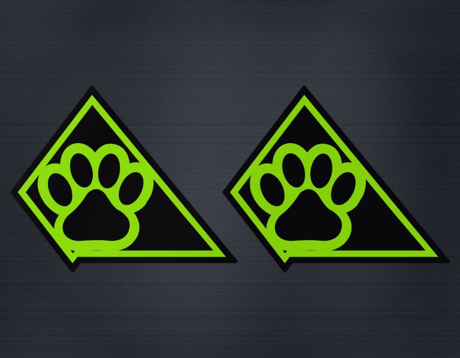 Fender Badge Pair - Dog Paw - Fits 2021+ Bronco® Black Diamond