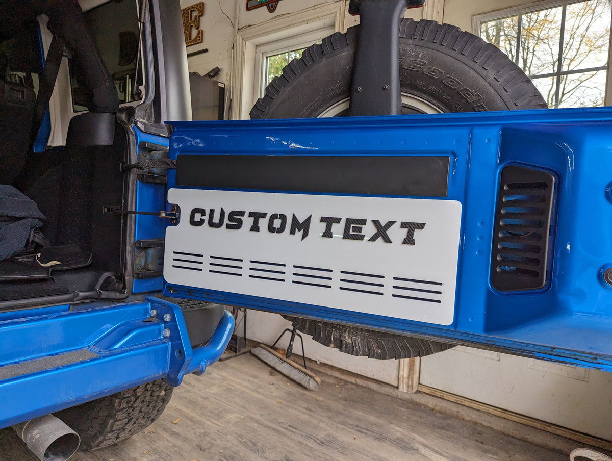 Tailgate Inside Accent Kit - Lines Custom Text - Fits Jeep® Wrangler®