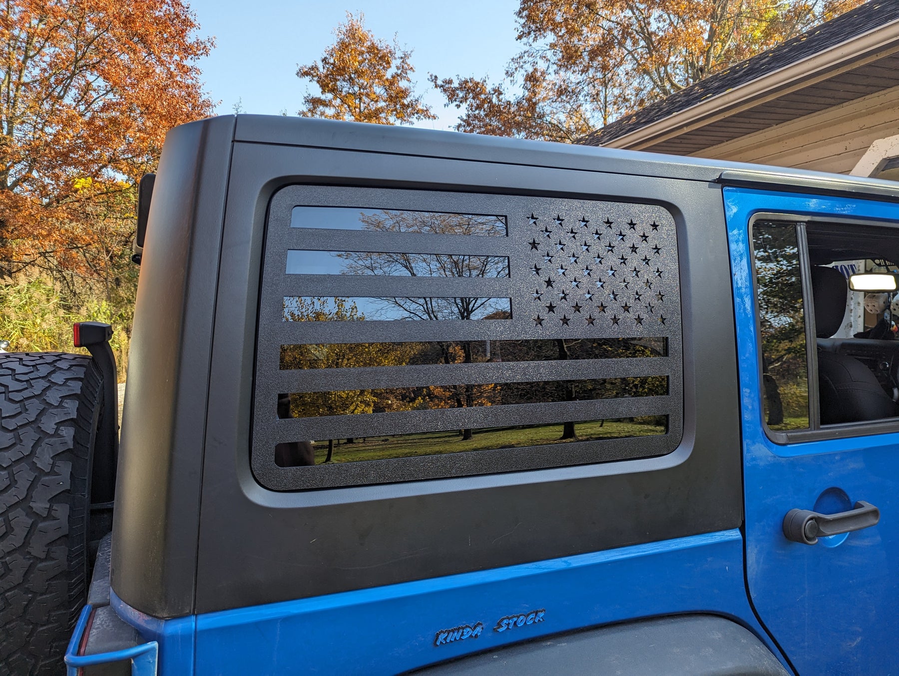 Rear Window Overlay - American Flag - Fits 2007-2017 Jeep® Wrangler®