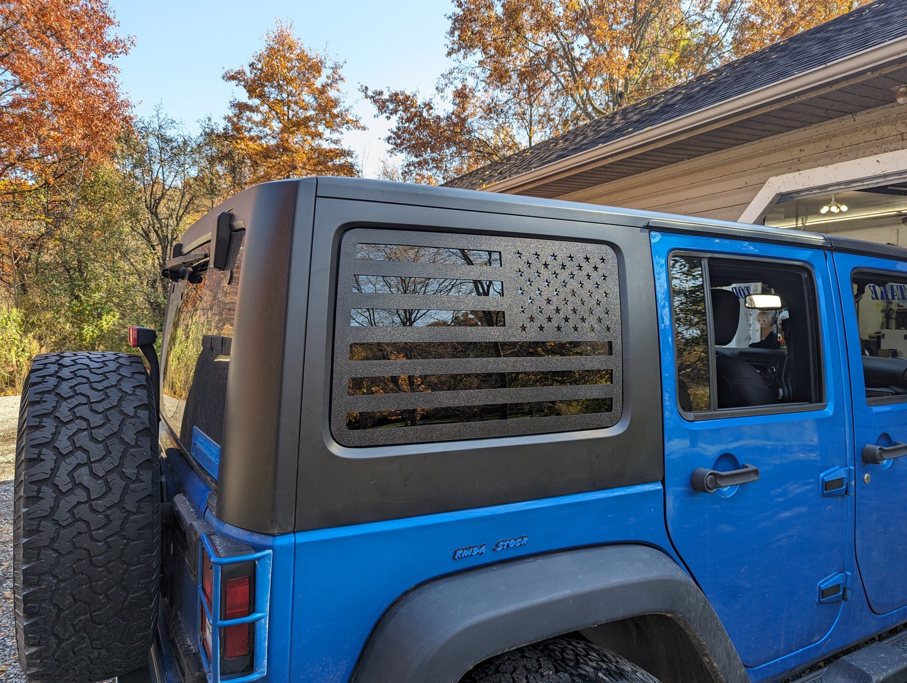 Rear Window Overlay - American Flag - Fits 2007-2017 Jeep® Wrangler®