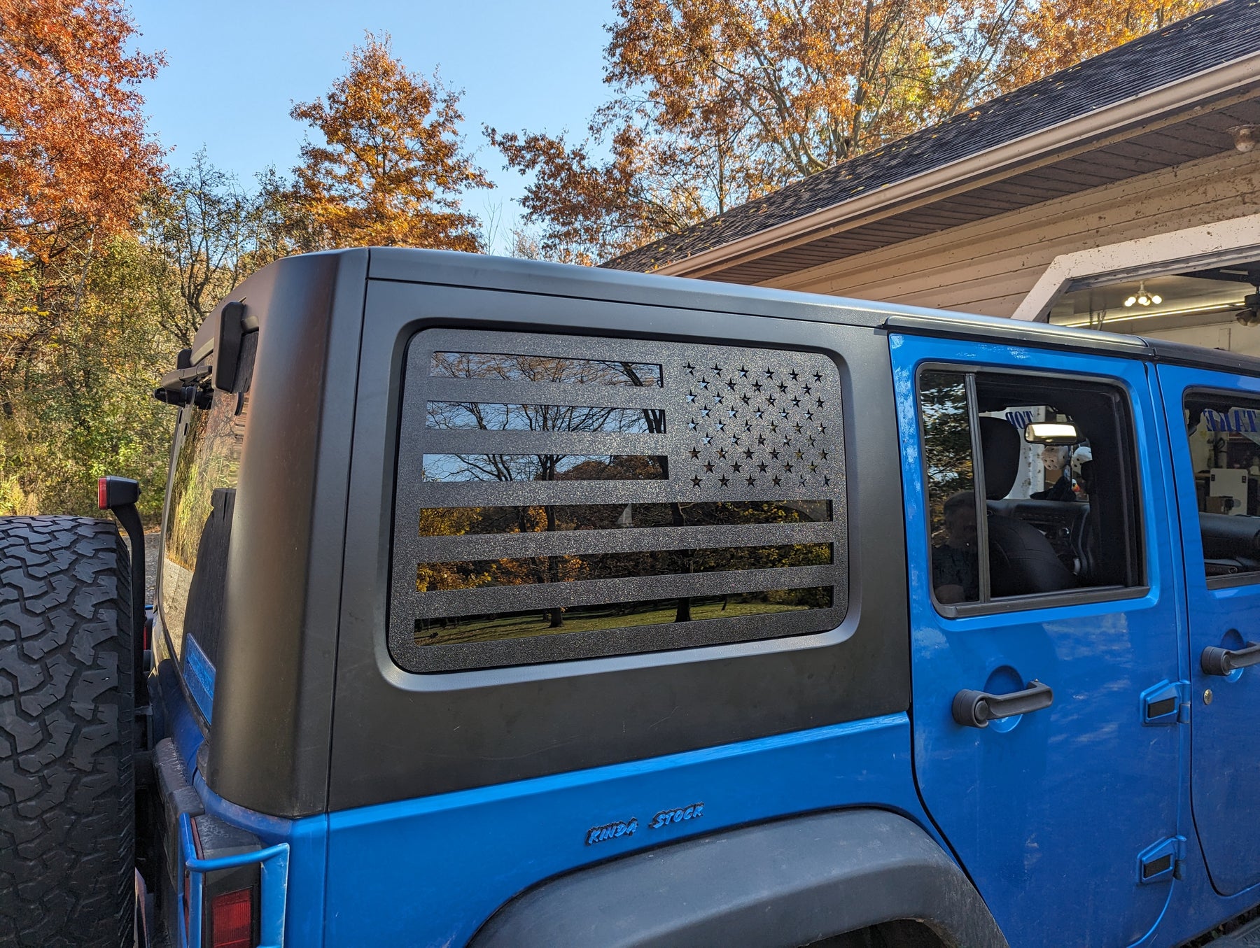 Rear Window Overlay - American Flag - Fits 2007-2017 Jeep® Wrangler®