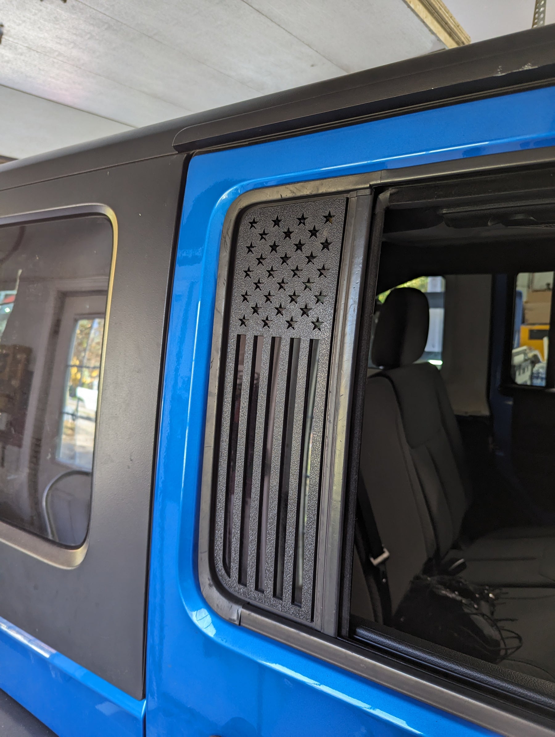 Rear Accent Window Overlay - American Flag - Fits 2007-2017 Jeep® Wrangler®