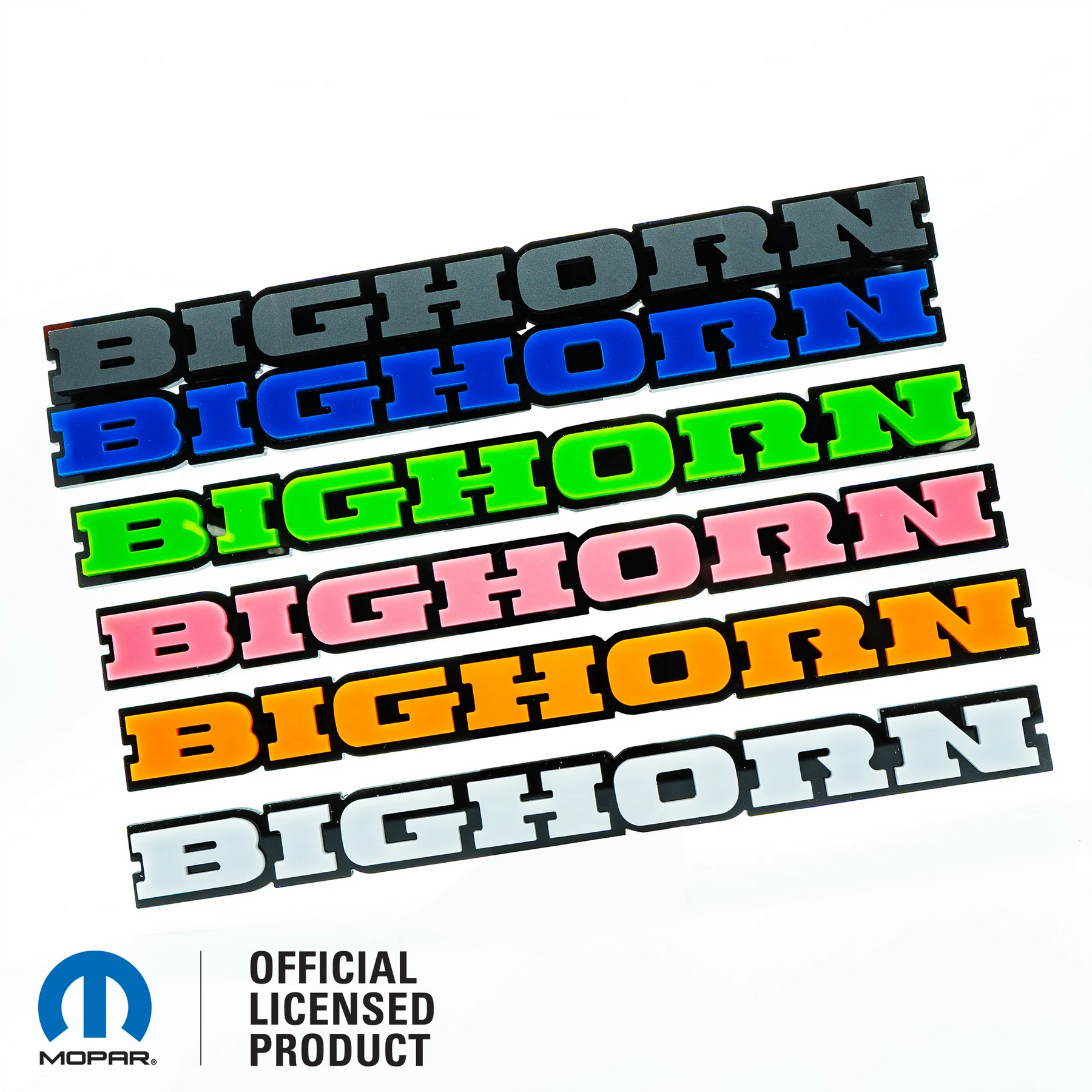 Insignia de camión de doble capa Bighorn® personalizada: varios colores disponibles: producto con licencia oficial