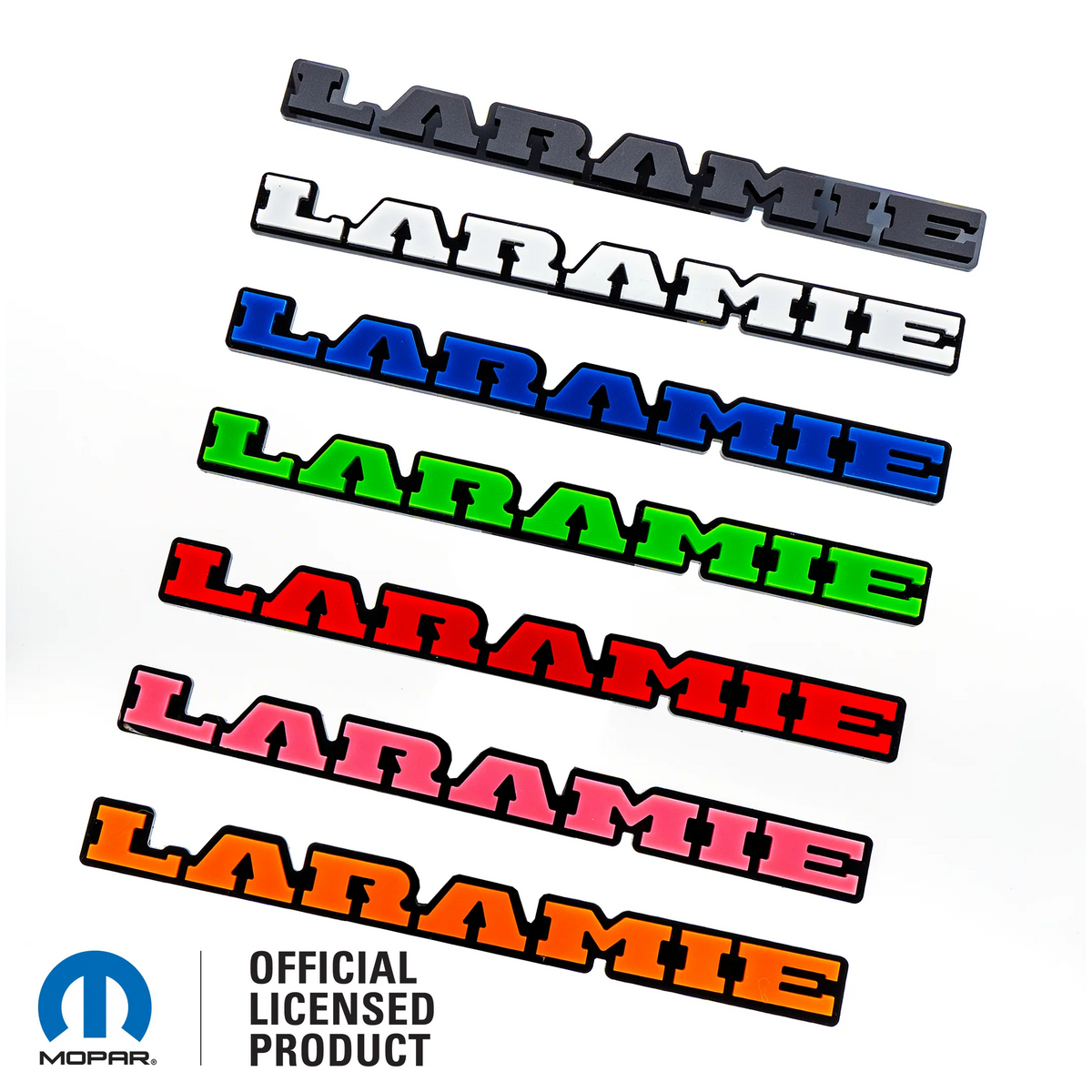 Insignia de camión de doble capa Laramie® personalizada: varios colores disponibles: producto con licencia oficial