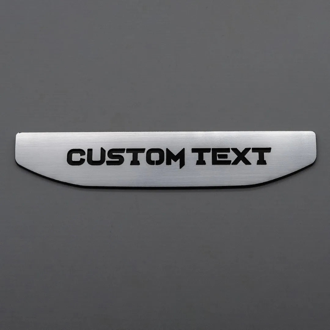 Par de insertos de texto personalizados: se adapta a GMC 1500 2019+; varios colores disponibles