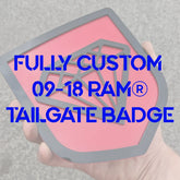 Sube tu propia insignia personalizada. Compatible con Dodge® Ram® Tailgate 2009-2018 -1500, 2500, 3500
