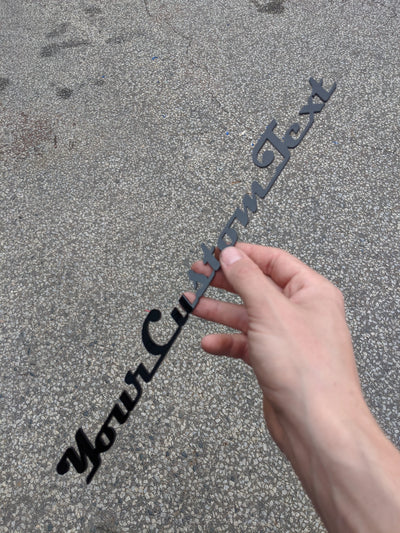 Insignia con texto personalizado