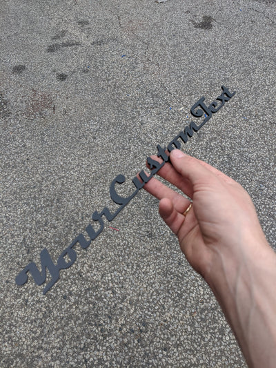 Insignia con texto personalizado