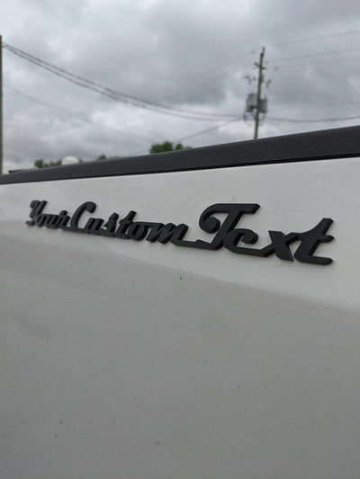 Insignia con texto personalizado