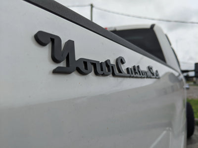 Insignia con texto personalizado