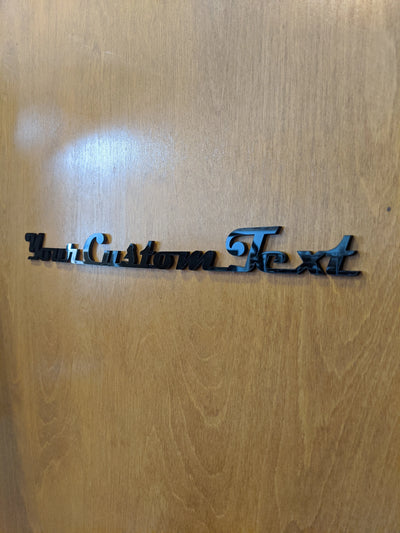 Insignia con texto personalizado