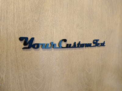 Insignia con texto personalizado