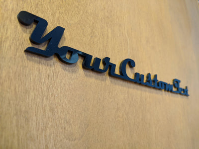 Insignia con texto personalizado