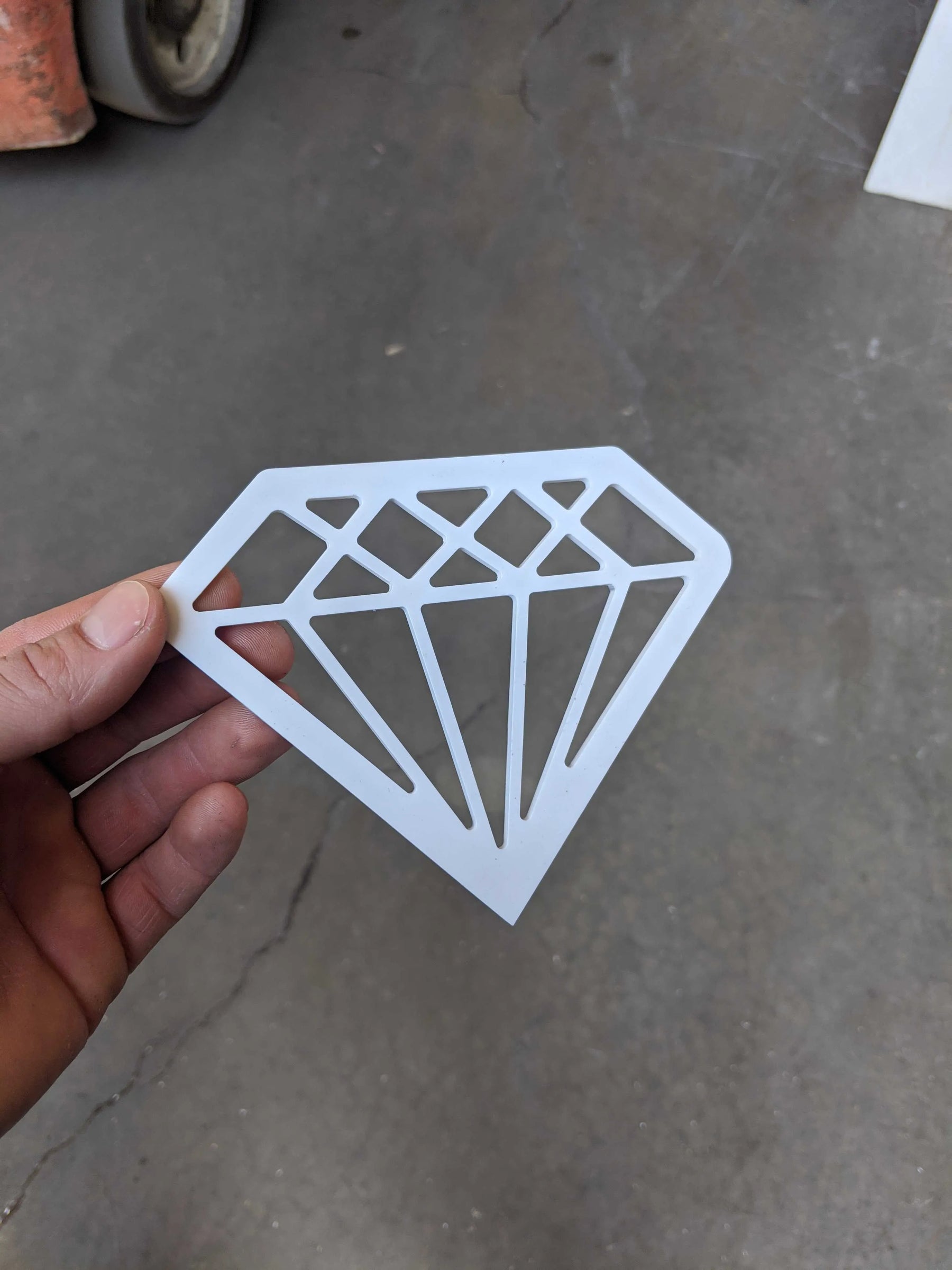 Insignia de diamante - Blanca