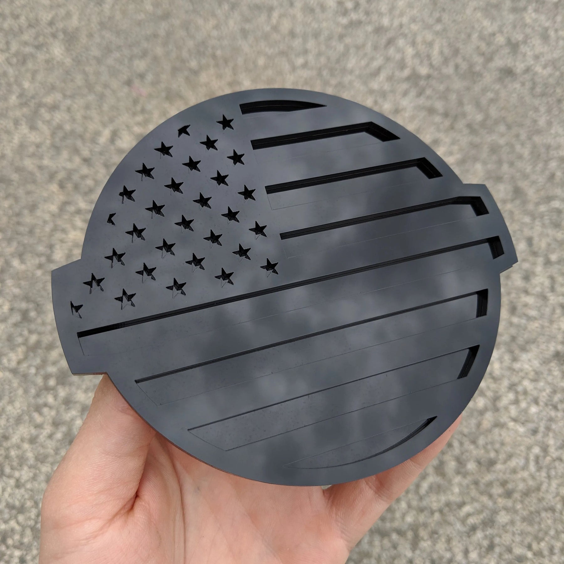 American Flag Badge - Fits 2016-2024 Nissan® Titan® Tailgate - Choose your Colors