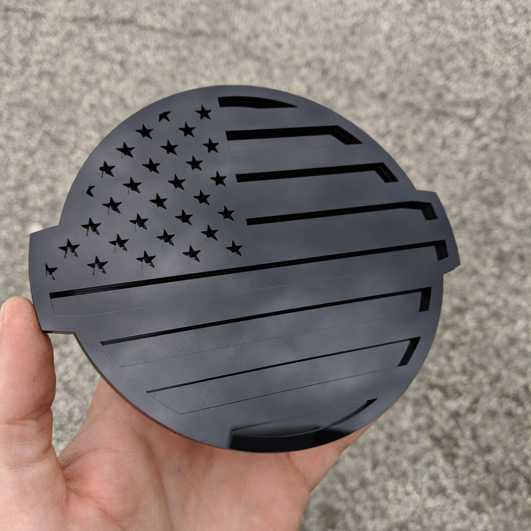 American Flag Badge - Fits 2016-2024 Nissan® Titan® Tailgate - Choose your Colors