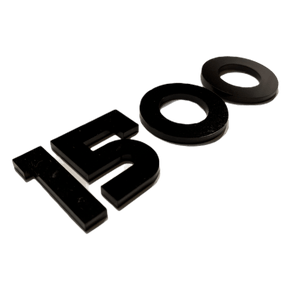 1500 Badge - Bold Font - One Layer - Pair