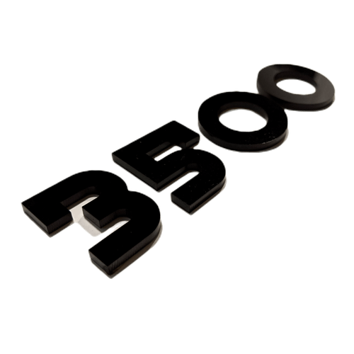 3500 Badge - Bold Font - One Layer - Pair