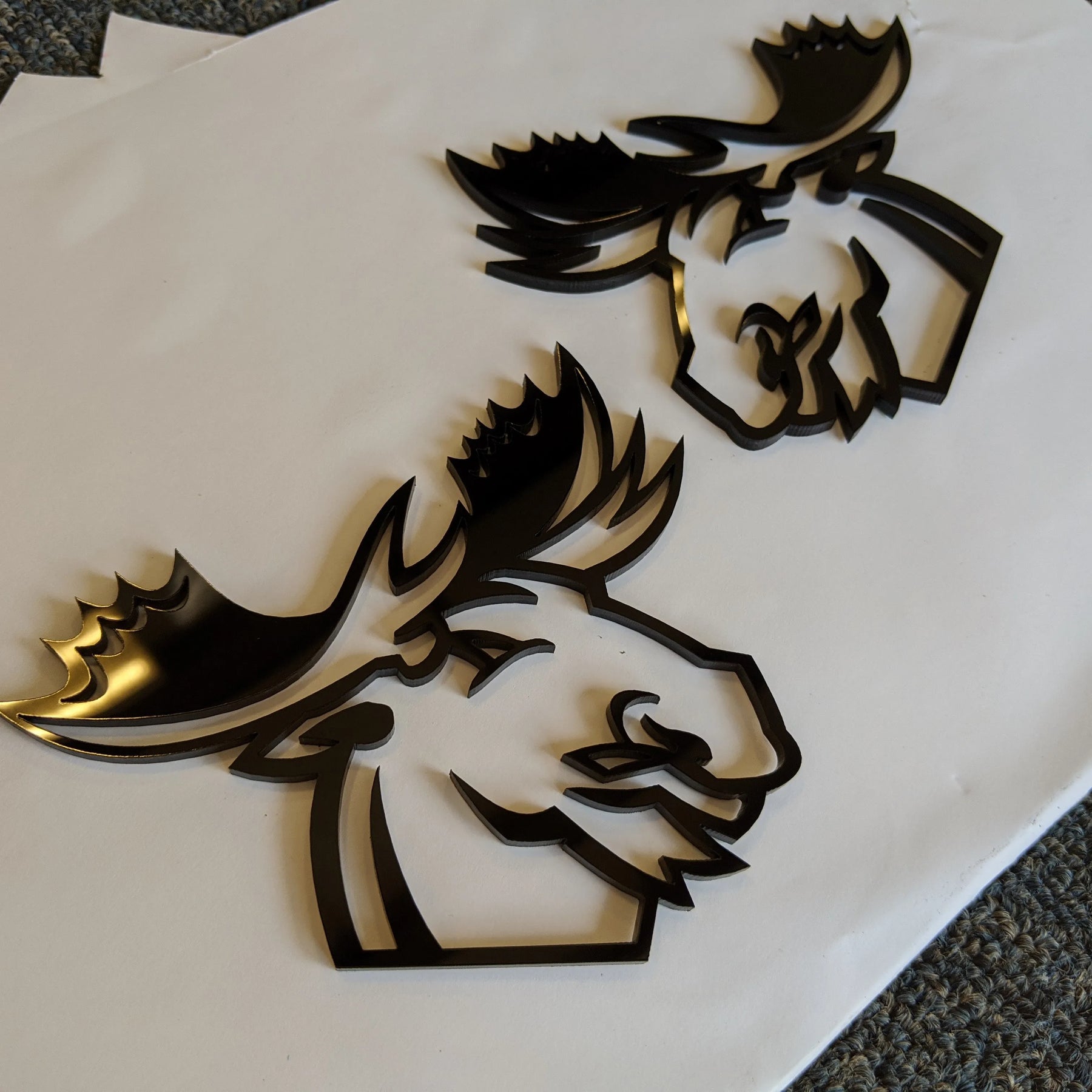 Insignias de guardabarros Moose - Par - Negro