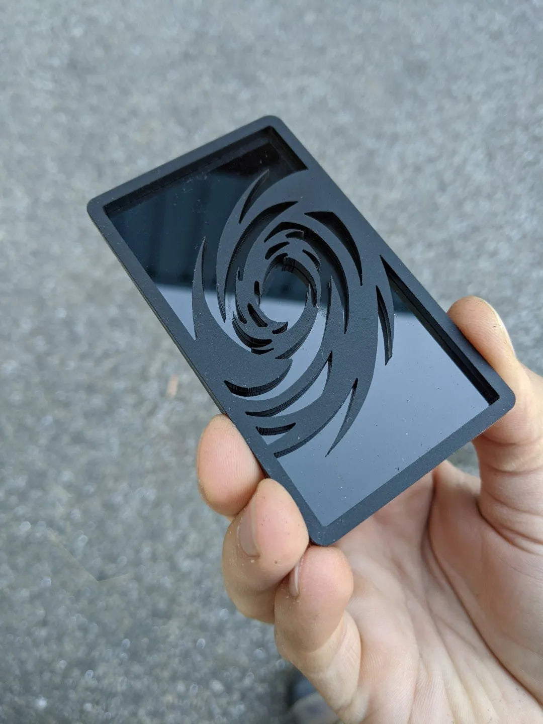 Storm Badge - Fits Mustang® - Black on Matte Black