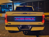 Aplique LED con texto personalizado para portón trasero: compatible con modelos F150® 2021-2023