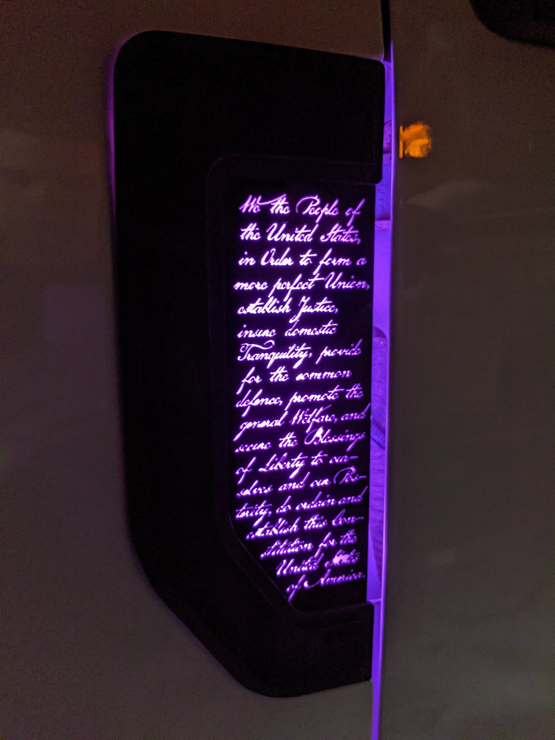 Juego de insignias LED Constitution para guardabarros: compatible con Ford® F250®, F350®, F450® 2017-2022, color negro