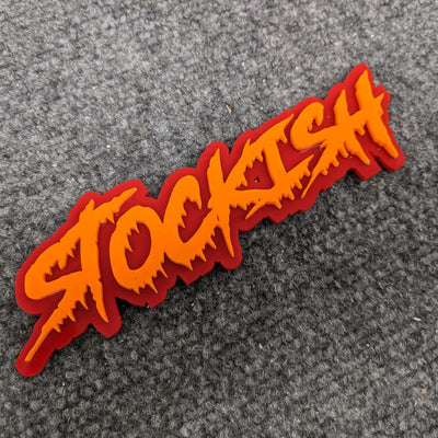 Insignia de vehículo con texto personalizado - Fuente Drip - Doble capa - Múltiples opciones de colores disponibles