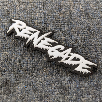 Insignia de vehículo con texto personalizado - Fuente Drip - Doble capa - Múltiples opciones de colores disponibles