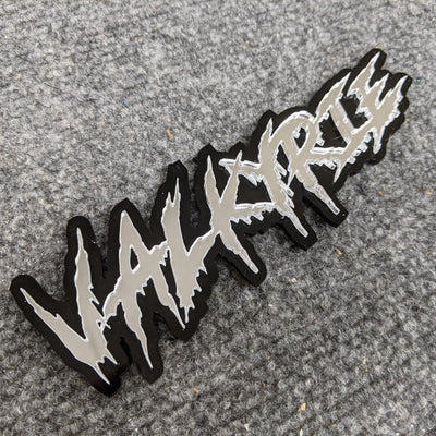 Insignia de vehículo con texto personalizado - Fuente Drip - Doble capa - Múltiples opciones de colores disponibles