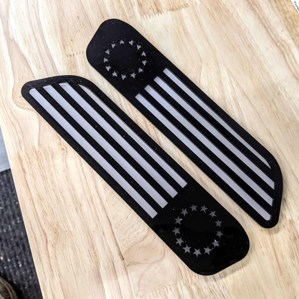 Betsy Ross LED Hood Badges - Fits 2019-2025 Ram 1500® - Multiple Colors Available