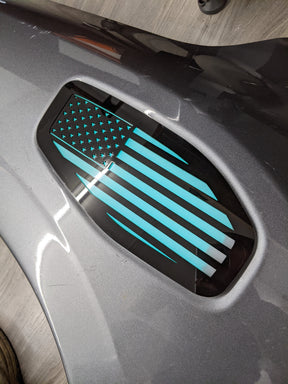 2016-2024 Nissan Titan® LED Fender Badges - American Flag - Multiple Colors Available