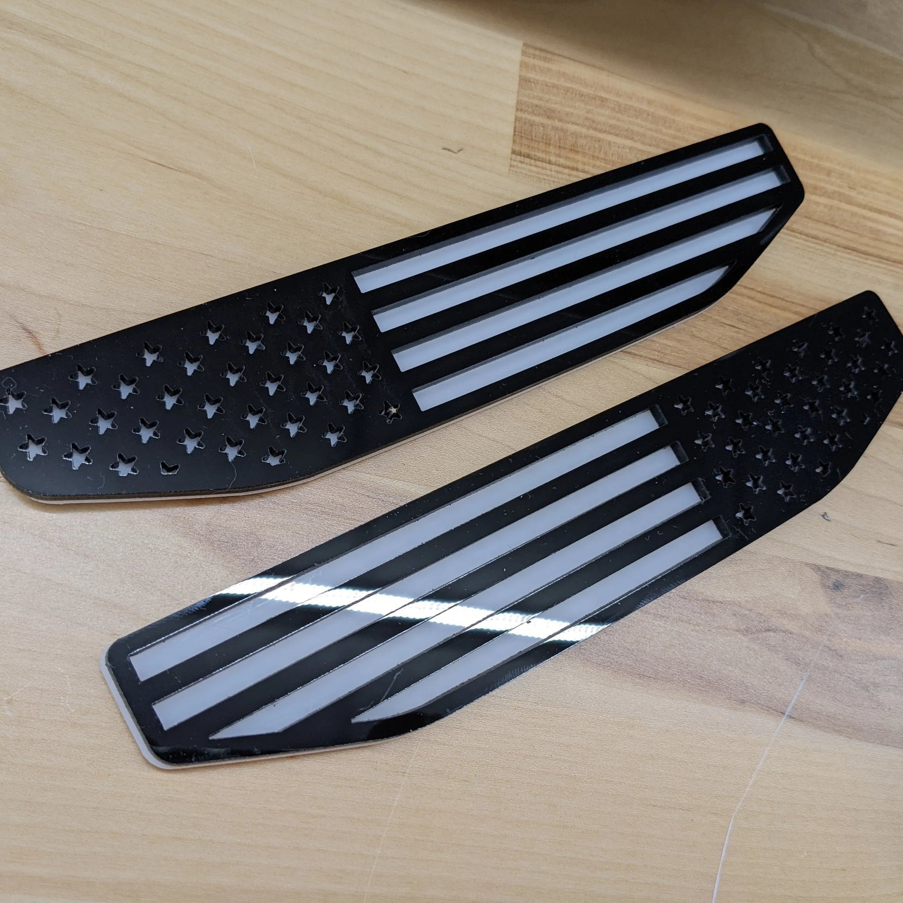 American Flag Badge Inserts Pair - Fits 2019-2024 GMC 1500 - Multiple Colors Available