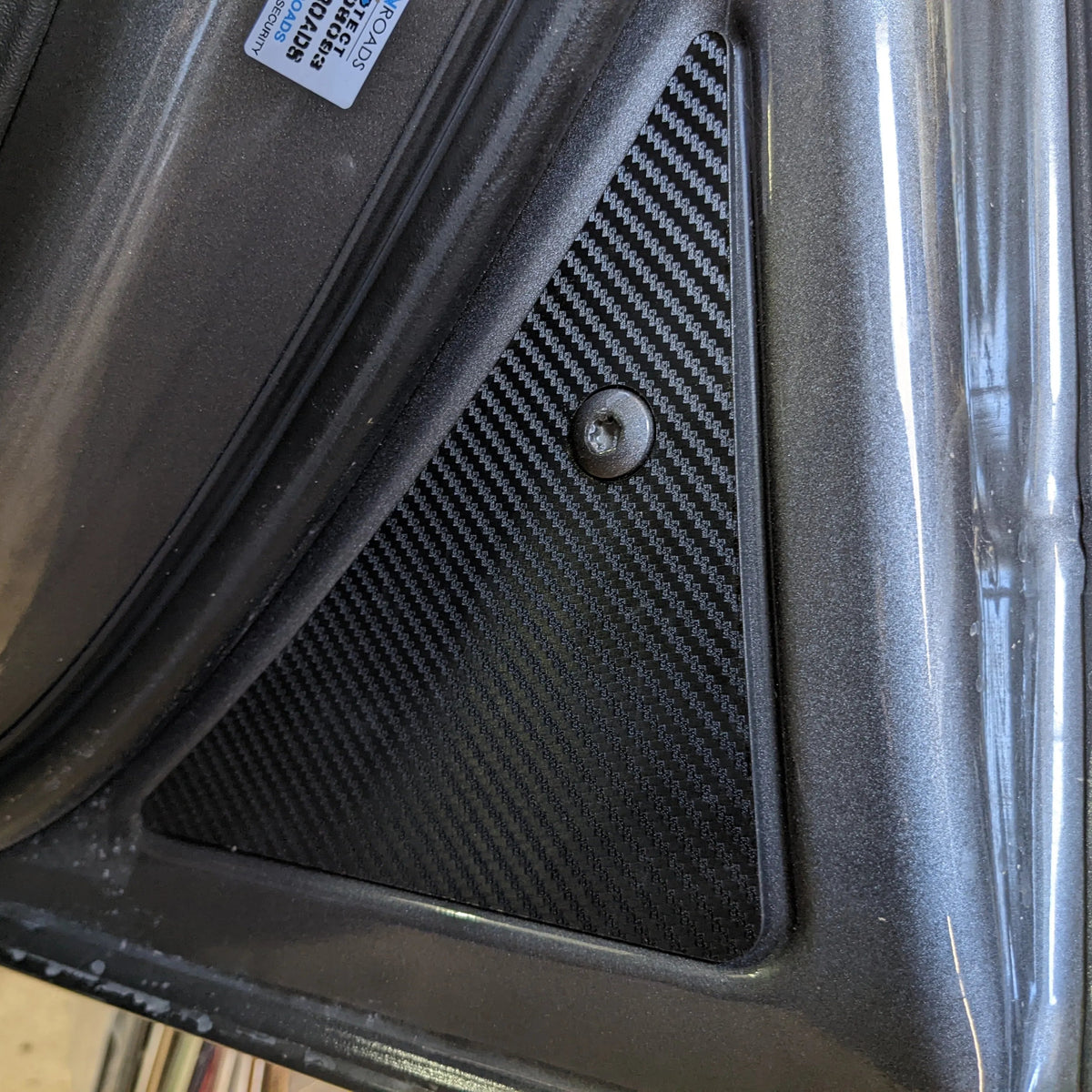 Par de insertos triangulares para puertas: se adapta a Bronco® 2021+ (solo 4 puertas): diseño de fibra de carbono